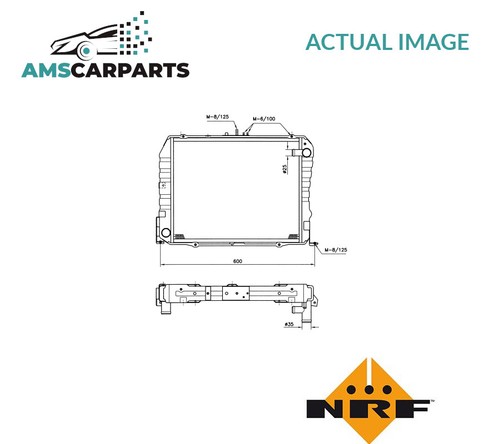 Engine cooling radiator - engine,
