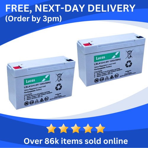 Lucas 12ah batteries - 6v,