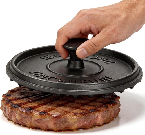 Cast iron burger - iron, press