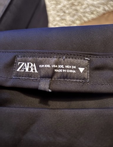 Black satin skirt - satin,