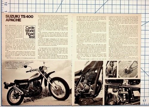 1972 suzuki 400 apache - suzuki,