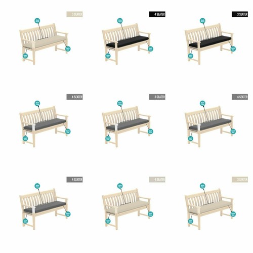 Outdoor seater bench pad - 3,