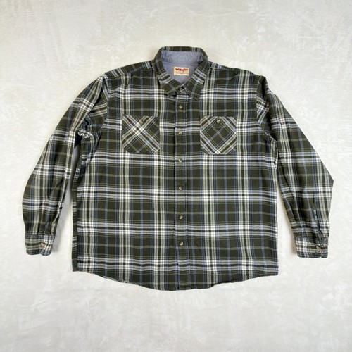 Wrangler shirt mens green - wrangler,