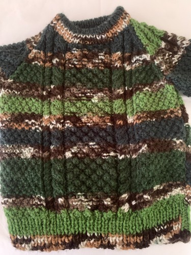 Hand knitted aran jumper 20 - aran,