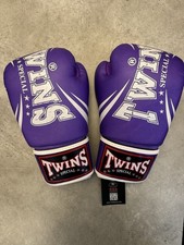 Twins Purple Synthetic Leather Boxing Gloves