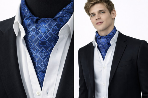 Men cravat ascot - men's, tie