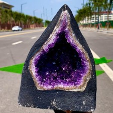4.38LB Natural Amethyst geode quartz clustercrystal specimen Healing
