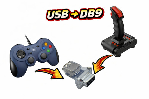 Commodore joystick adapter - joystick,