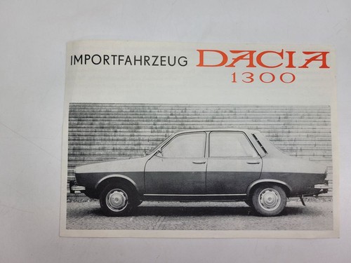 Booklet import vehicle dacia - import,