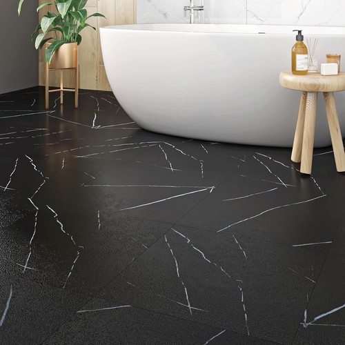 Black peel and stick floor - black,
