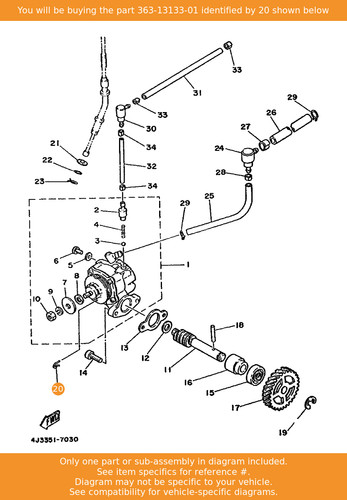 Yamaha clip 363 - clip,, oem