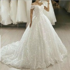 Glitter Elegant A Line Wedding