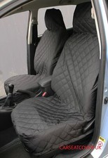 For SMART Fortwo  - FRONT PAIR of Luxury QUILTED Protectors Car Seat Covers