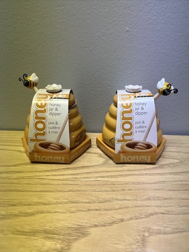 Mini honey pot - ceramic, jar