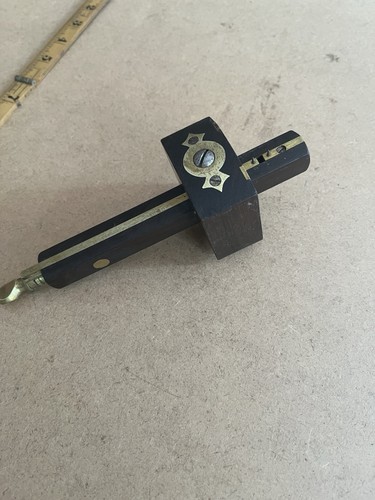 Vintage rosewood and brass - rosewood,