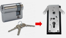 NOVOFERM GARAGE DOOR Lock Barrel Key Cylinder 40mm HORMANN Euro Spares Parts