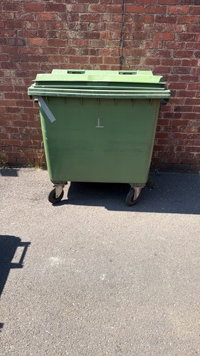 1100 litre wheelie bin - , plastic
