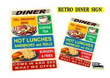 American Diner Metal Sign