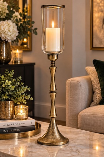 65cm tall bronze hurricane - 65cm,