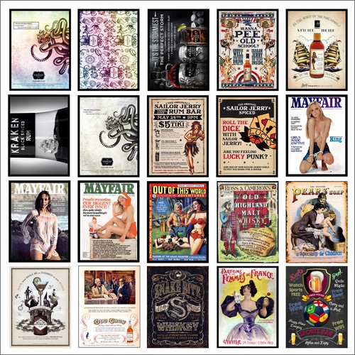 Various retro tin metal - retro,