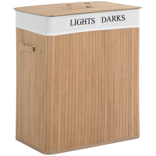 Bamboo laundry basket - bamboo,