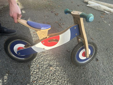 wooden children's balance bike