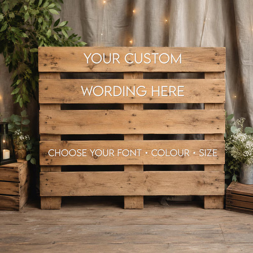 Custom pallet vinyl decals - pallet,