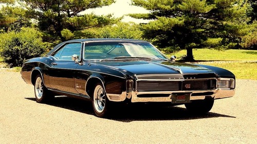 1966 buick riviera blk poster - buick,