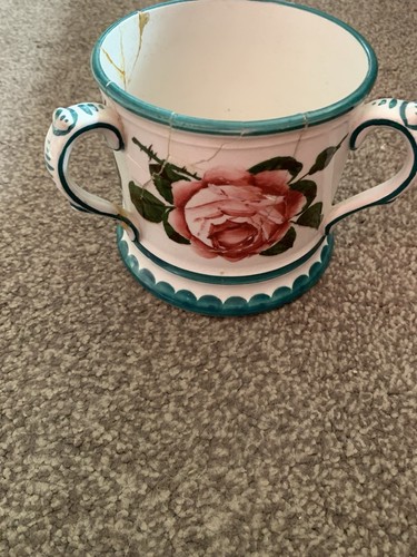 Wemyss ware three handled tyg - ware,