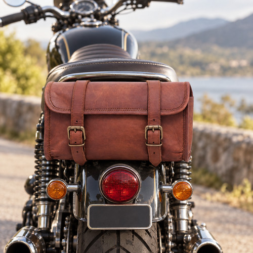 Genuine brown leather - genuine,