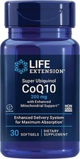 Life Extension Super Ubiquinol CoQ10 with Mitochondrial Support 200mg 30 Softgel