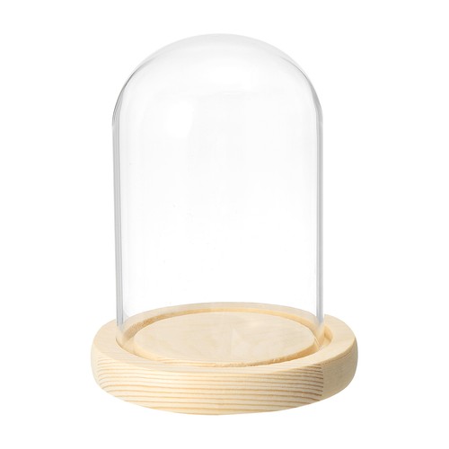 Clear cloche glass - 4.7"x3.1",
