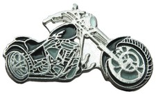 Motorbike Chopper Pin Badge