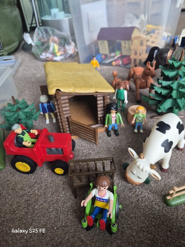 Large playmobil farm - large, bundle