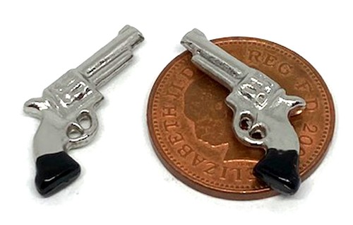 Dolls house gun revolver - dolls,