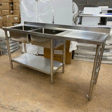 Double Bowl Commercial Sink