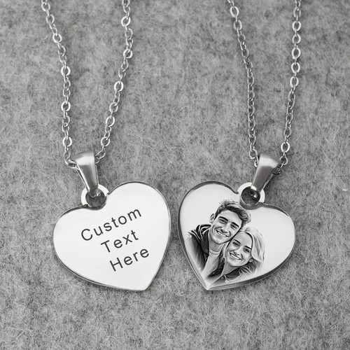 Personalized picture necklace - personalized,