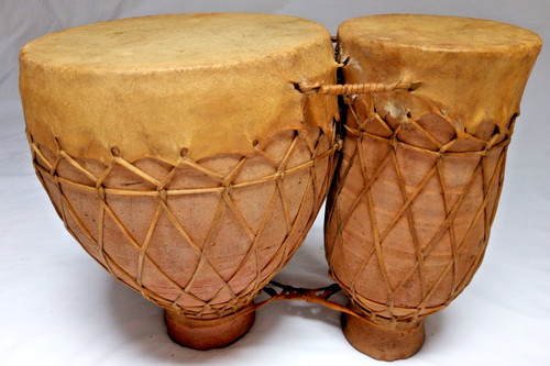 Vintage moroccan djembe double - moroccan,