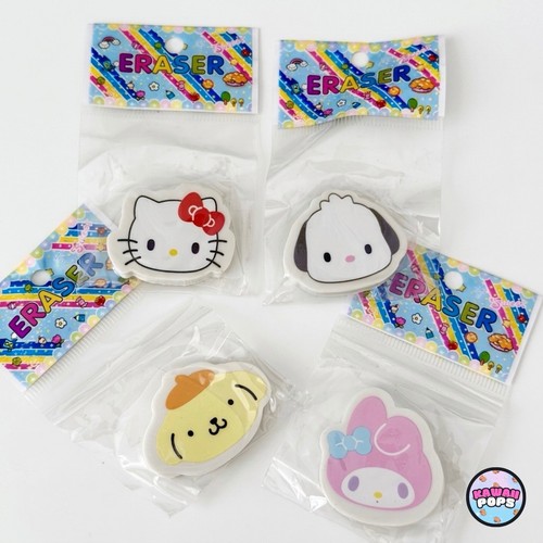 Brand new sanrio erasers set - erasers,