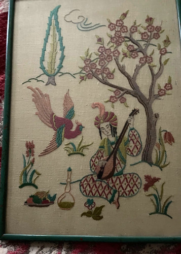 Antique asian framed - antique,