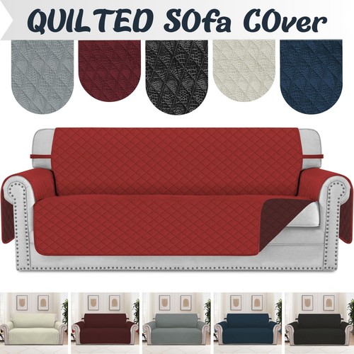 Quilted sofa cover slip - cover,