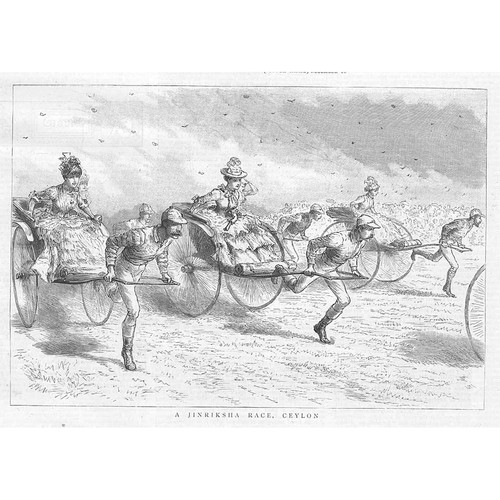 Ceylon jinriksha rickshaw - or,