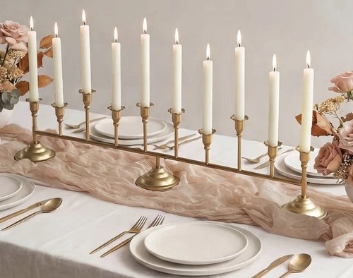 Gold candelabra centrepiece - centrepiece, 10