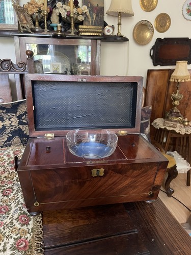 1870 georgian wood - c.1870, caddy
