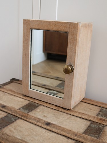 Vintage wooden mirrored - wooden,