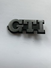 Volkswagen VW Golf ‘GTI’ Badge Logo Plastic Retro Classic Car Emblem DAMAGED