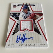 Baseball Card - Griffin McKain - U15 Auto Jersey - USA Stars & Stripes 2025