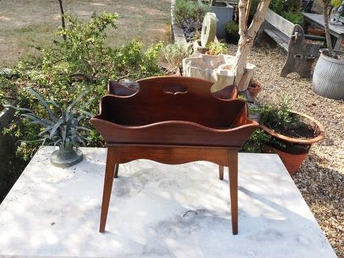 Very unusual antique tray on - a,