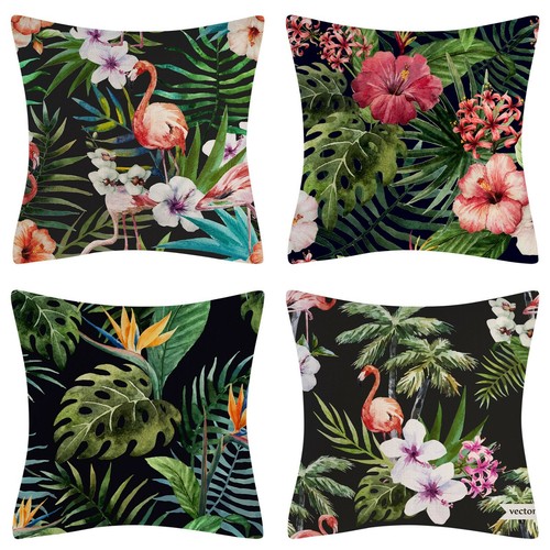 Tropical floral flamingo - tropical,