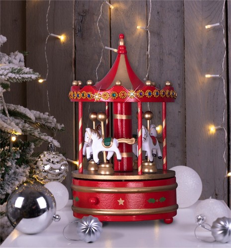 Mechanical carousel music box - mechanical,